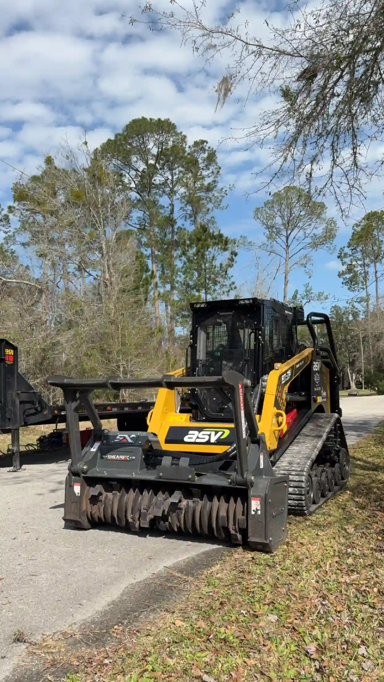 JGH ASV forestry mulcher on a Keystone Heights area road